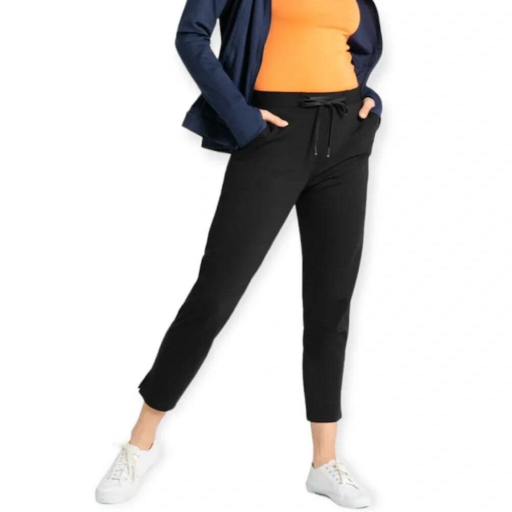 New Betabrand Black Chelsea Slim Skinny Chelsea Jogger Pants Women's Size Small